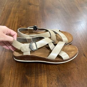 Chaco Women's Sandals in Beige and Brown